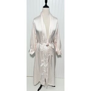 Bert Yelin For Iris Vintage Long Sleeve Collar Sleeping Robe Pink ILGWU‎ Small
